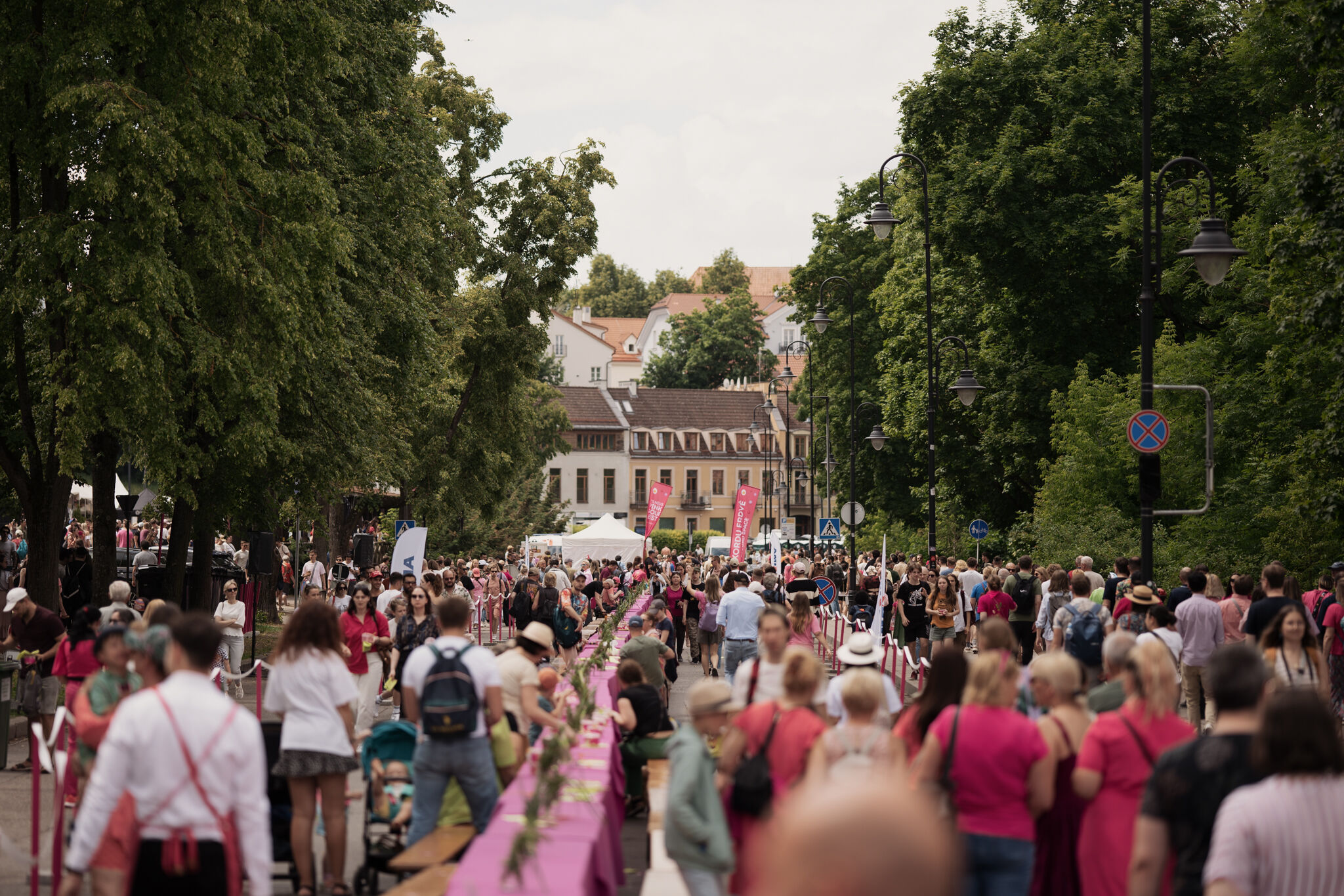 Minia mėgaujasi renginiu lauke – skonių šventė „Vilniaus šaltibarščių festivalis 2025“ kviečia visus gurmanus.