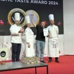 „Vilius Tamošaitis“ su apdovanojimais už Maži Mamutai produktų kokybę parodoje „Riga Food 2024“.