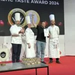 „Vilius Tamošaitis“ su apdovanojimais už Maži Mamutai produktų kokybę parodoje „Riga Food 2024“.