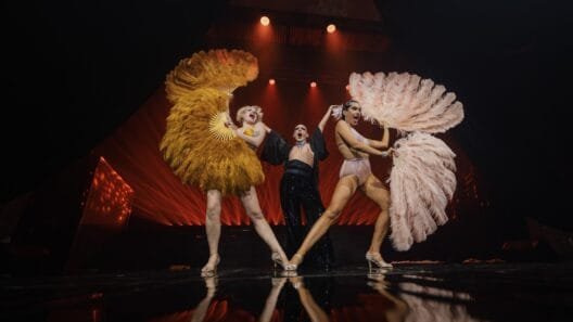 Deivydas Valenta paskaoja, kaip vyksta burleskos festivalis Vilniuje