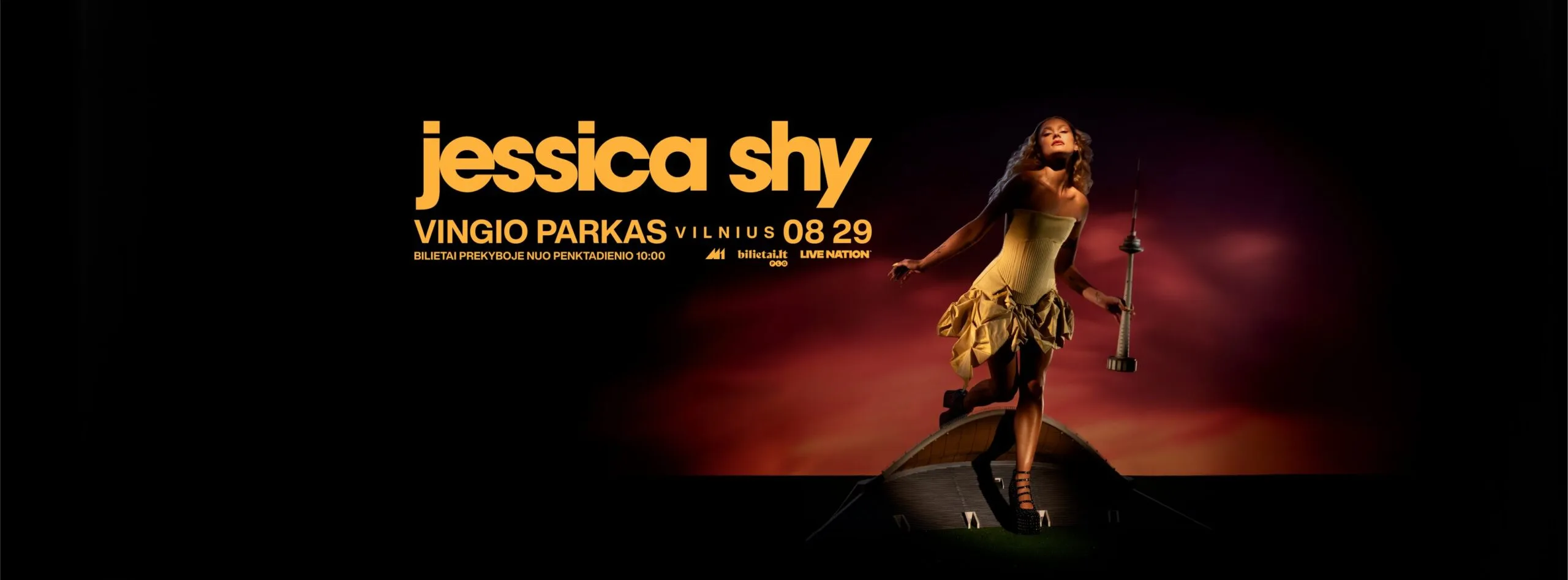 Jessica Shy koncertas 2026 metais Vilniuje Vingio parke