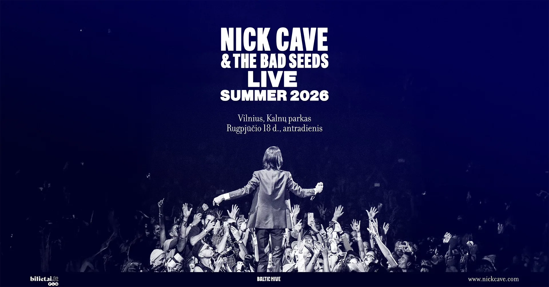 Nick Cave koncertas Vilniuje
