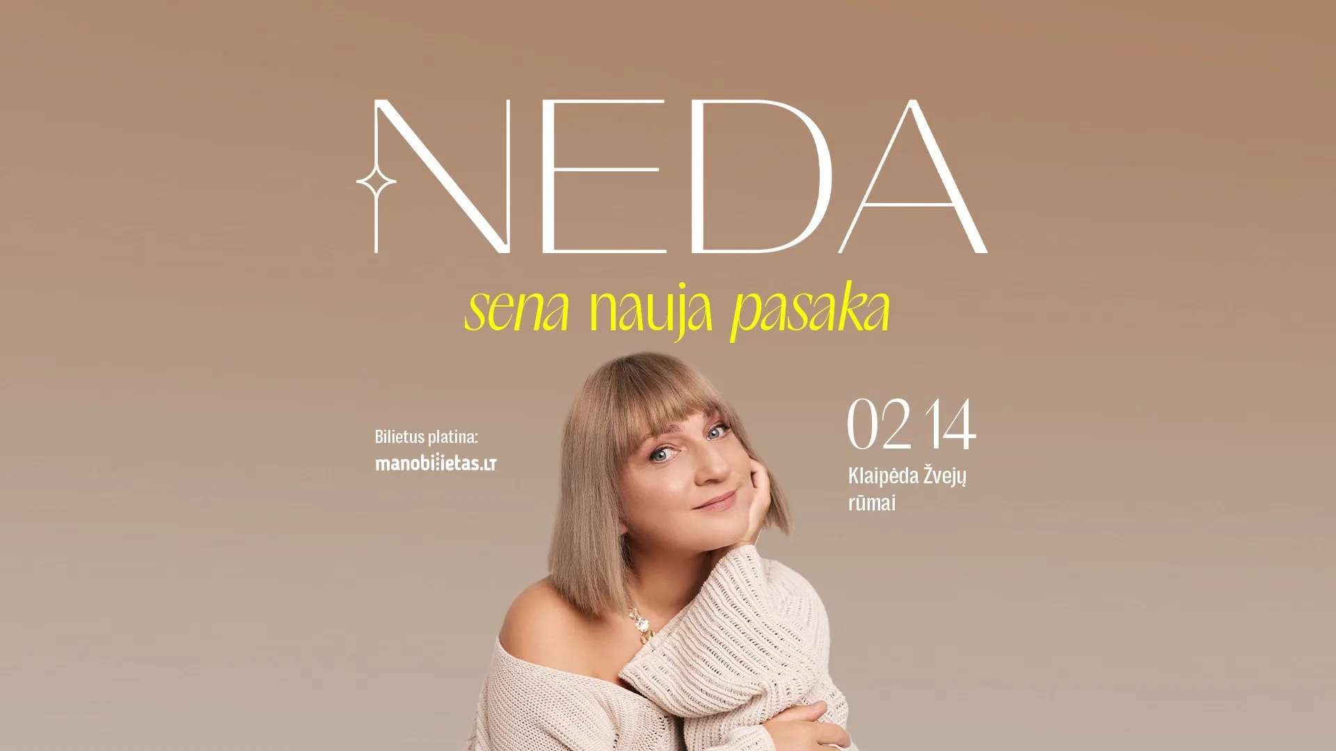 Neda Malūnavičiūtė koncertuoja Klaipėdoje per Valentino dieną