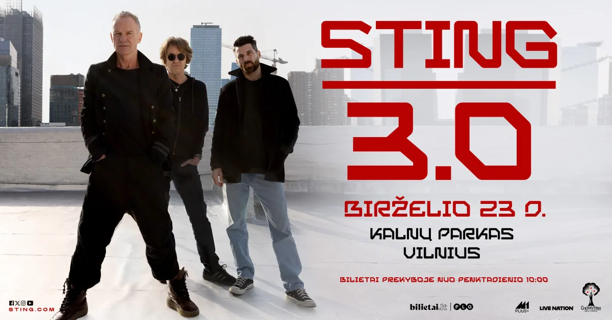 Sting koncertas Vilniuje Kalnų parke