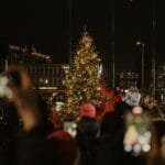 Tarptautinis kalėdinių eglučių miškas Vilniuje K. Sirvydo skvere