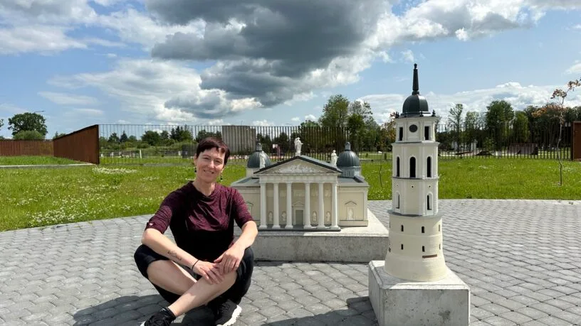 Tinklaraščio Check in Lithuania autorė Diana Gedeikytė-Jakutienė gamtoje.