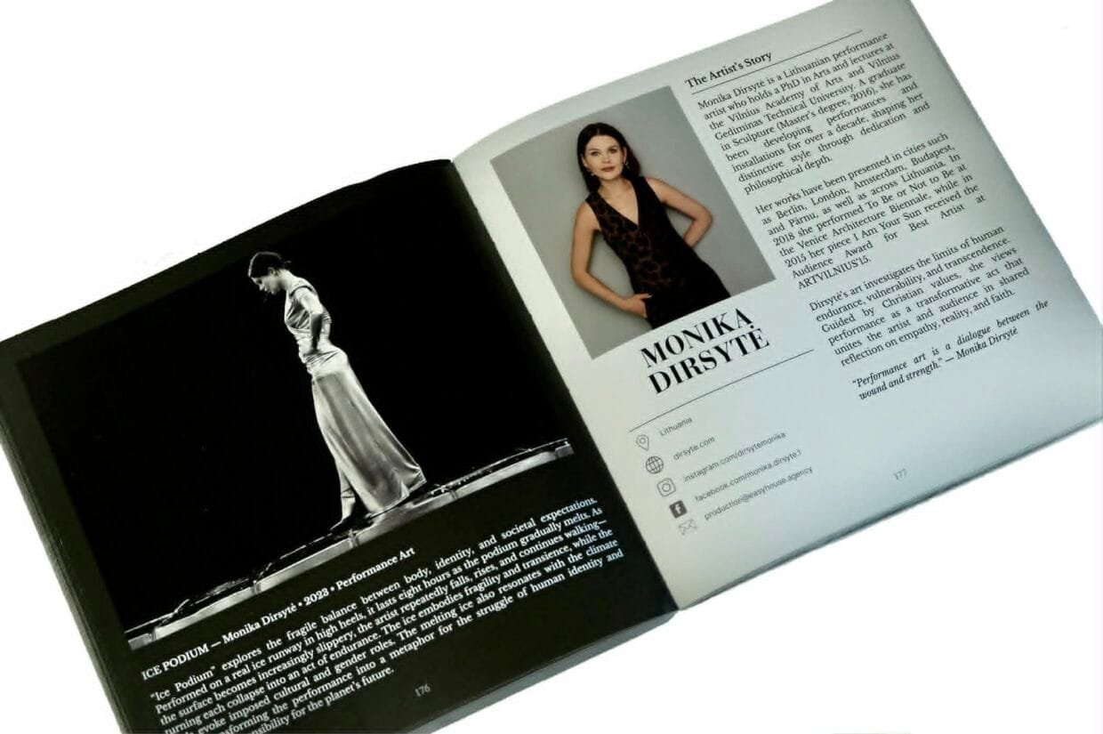 Šiuolaikinio meno kūrėja Monika Dirsytė, patekusi į prestižinį tarptautinį leidinį „100 Artists of Europe“.