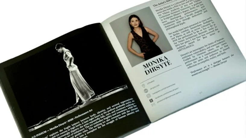 Šiuolaikinio meno kūrėja Monika Dirsytė, patekusi į prestižinį tarptautinį leidinį „100 Artists of Europe“.
