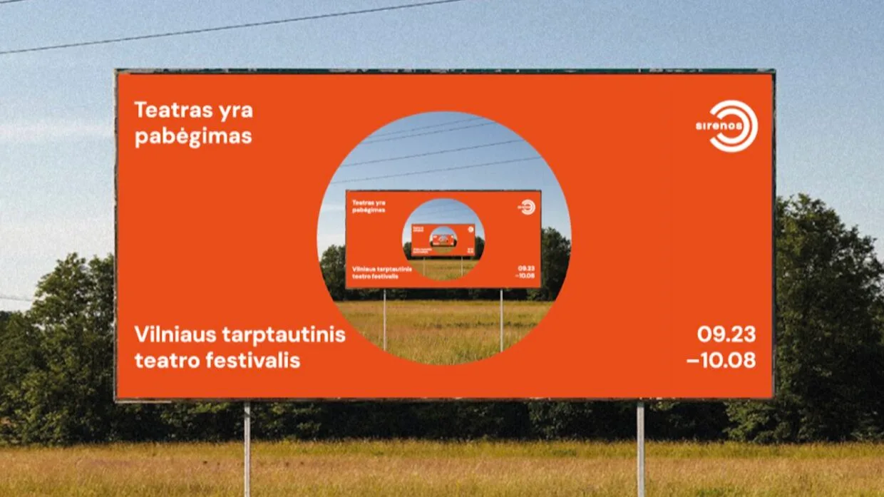 Vilniaus tarptautinis teatro festivalis Sirenos 2026 afišoje lauke
