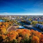 Ką veikti Šiauliuose - miesto panorama rudenį